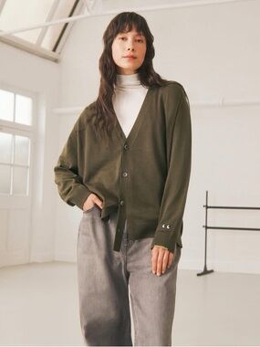NWT) UNIQLO x ANYA HINDMARCH Merino Oversized V-Neck Cardigan 100% Wool Size M